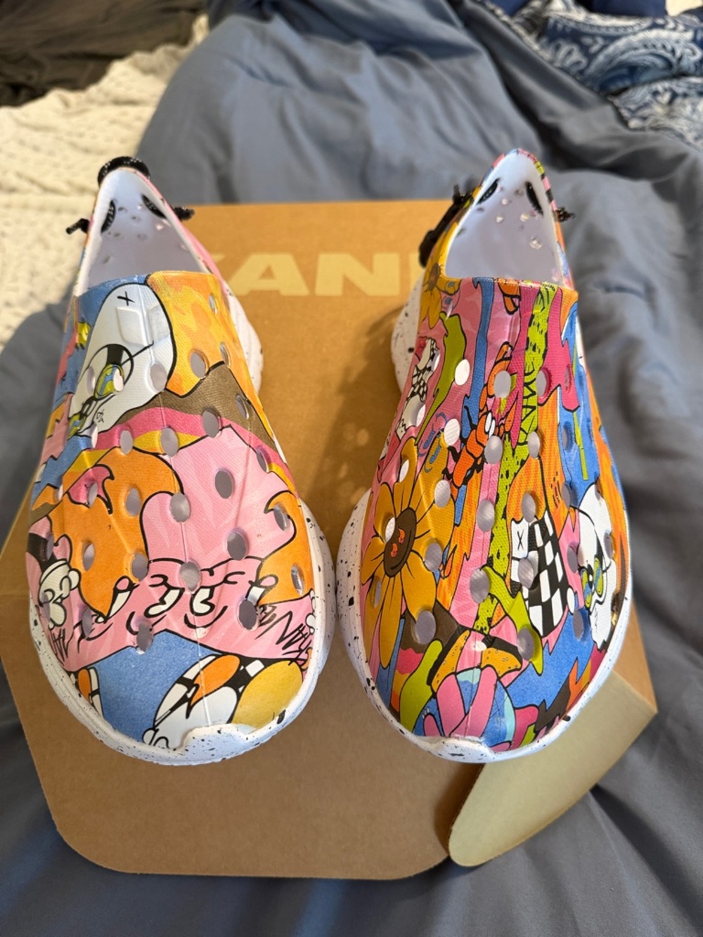 Colorful Graphic Recovery Clogs